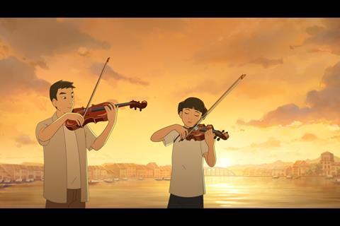 The Violinist_Sunset Sonata